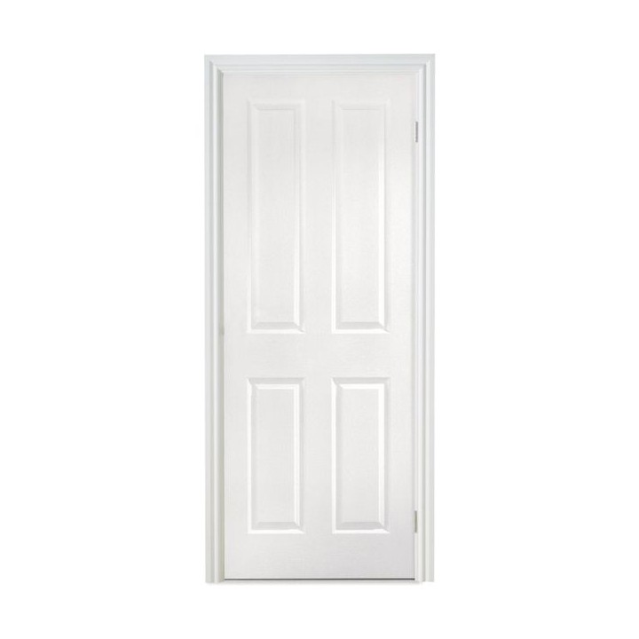 Travis Perkins White Primed 4 Panel Grained Door 2040 x 826 x 40mm