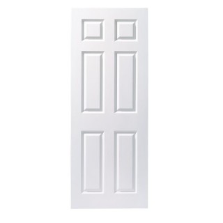 Travis Perkins White Primed 6 Panel Smooth Door 1981 x 686 x 35mm
