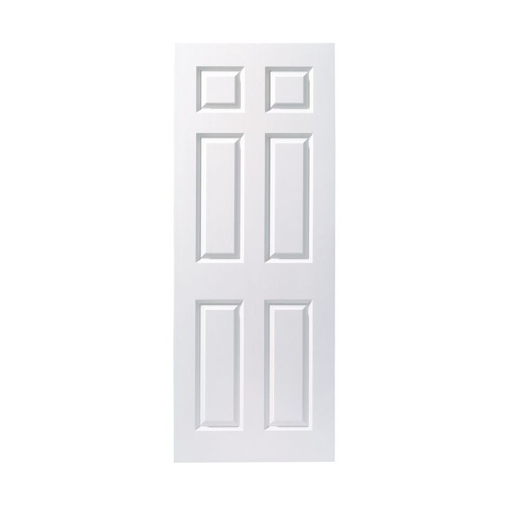 Travis Perkins White Primed 6 Panel Smooth Door 1981 x 610 x 35mm