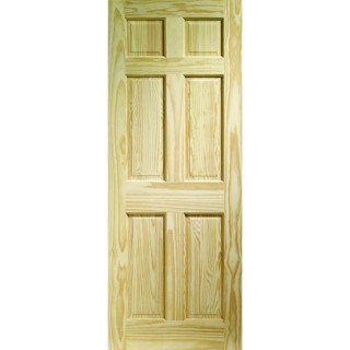 Deanta Internal Softwood Clear Pine 6 Panel Door 1981 x 838 x 35