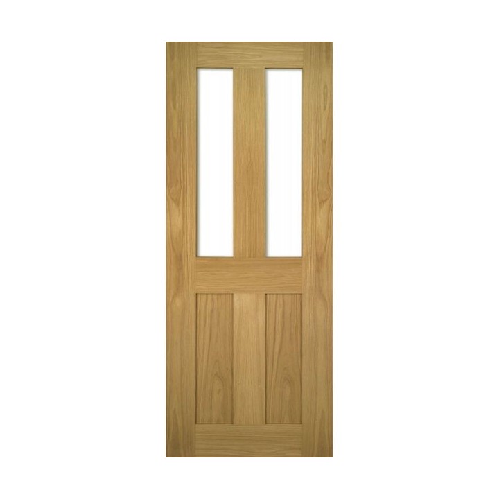 Deanta Eton Unfinished Oak Glazed 1981mm x 610mm x 35mm