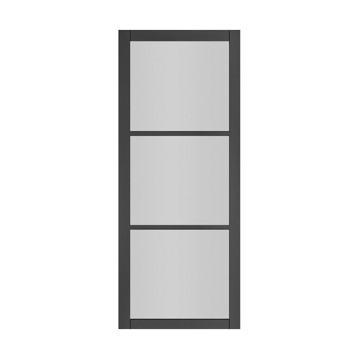 Deanta Camden Black Prefinished Glazed 2040mm x 826mm x 40mm