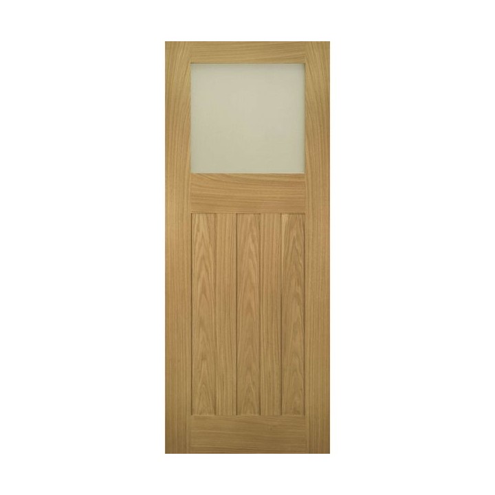 Deanta Cambridge Unfinished Oak Obscure Glaze 1981mm x 686mm x 35mm