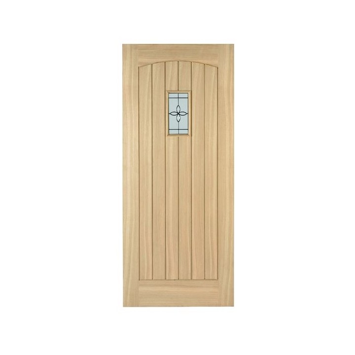 External Cottage Oak Triple Glazed Leaded Door 2032mm x 813mm x 44mm