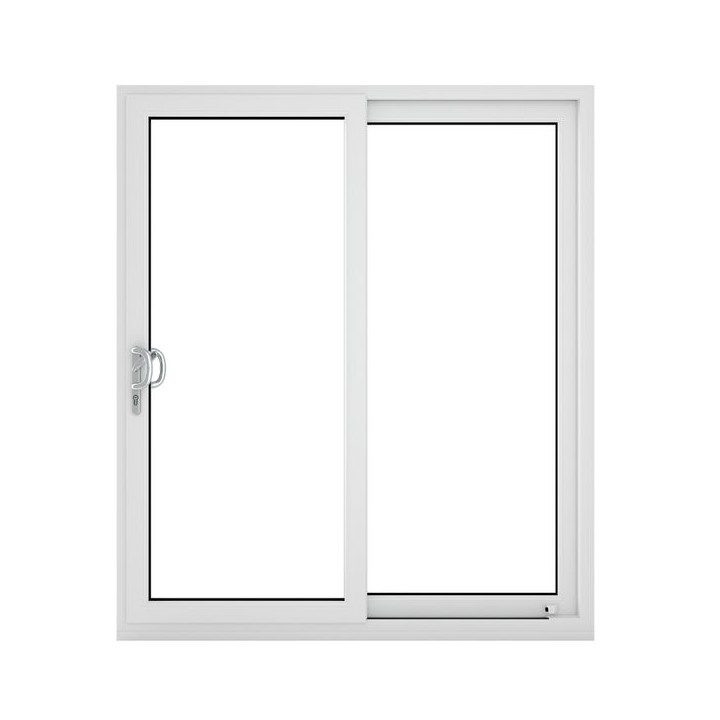 Crystal Upvc White Sliding Patio Left to Right 150 Cill Included Clear Glazed 2090 x 2090 mm