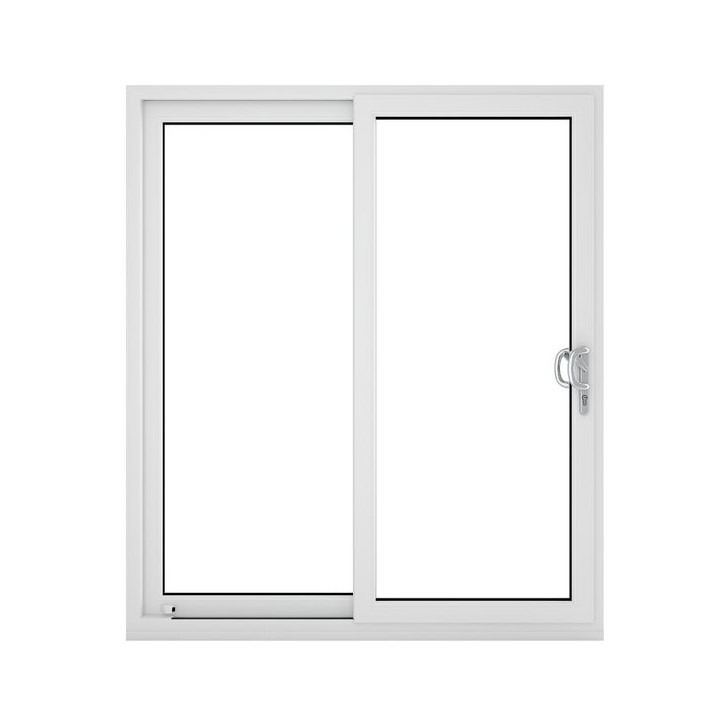 Crystal Upvc White Sliding Patio Right to Left 150 Cill Included Clear Glazed 1490 x 2090 mm