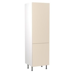 Flatpack 70 30 Fridge Freezer Tower Super Gloss Cashmere Slab 600mm - FKKF0122