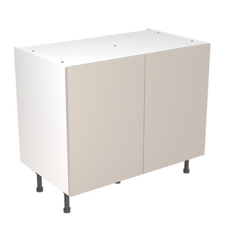 Flatpack Base Unit Ultra Matt Light Grey Slab 1000mm - FKKF0708 Flatpack Base Unit Ultra Matt Light Grey Slab 1000mm - FKKF0708