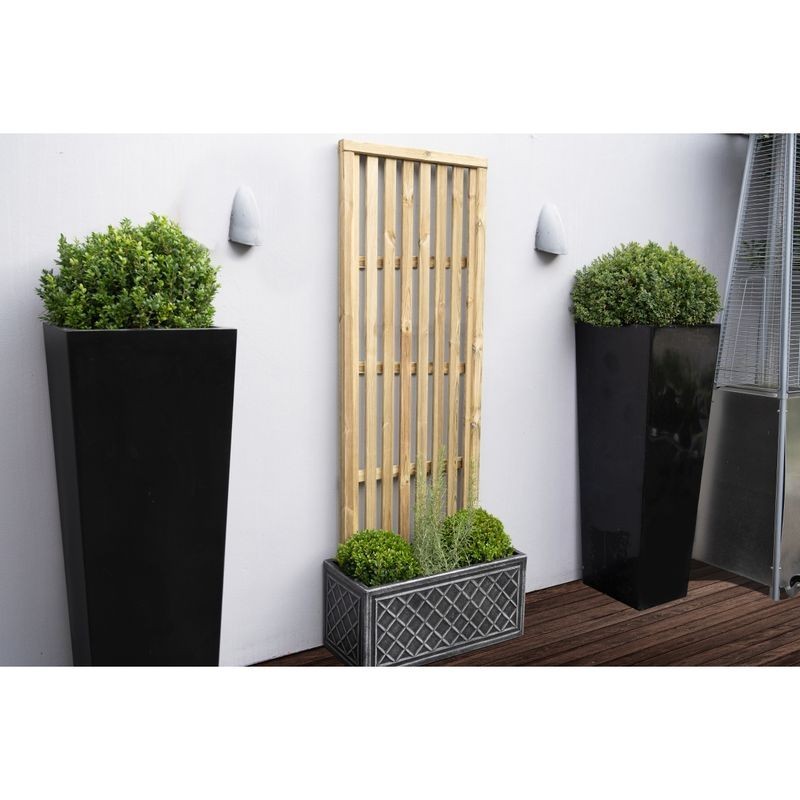 1.8m x 0.6m Pressure Treated Vertical Slatted Screen - Home Delivery