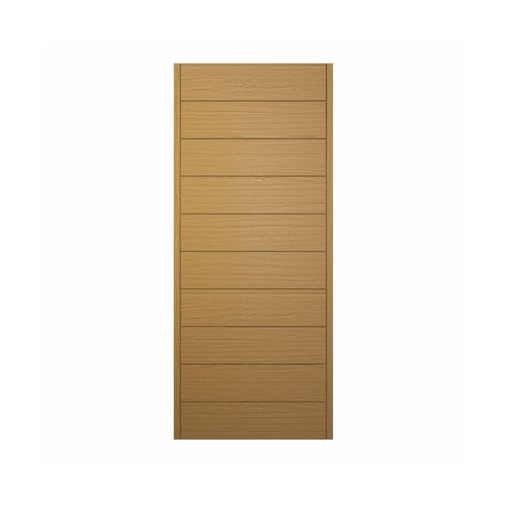 Oslo External Oak Veneer Door 2032 x 813 x 44mm and Frame