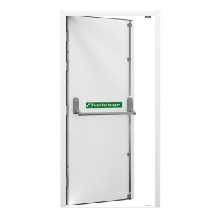 Lathams Right Hand Hinge Fire Escape Steel Door 2020 x 1095 x 90mm