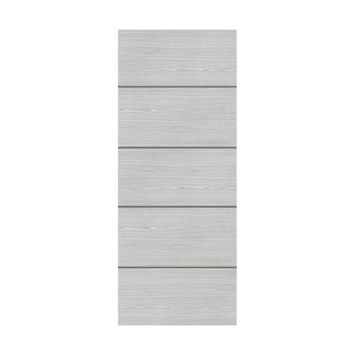 Flush Light Grey Ash Horizontal Inlay Fire Door 60M 1981mm x 914mm x 54mm