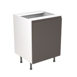 Flatpack Sink Base Unit J-pull Ultra Matt Graphite 600mm - FKKJ0935