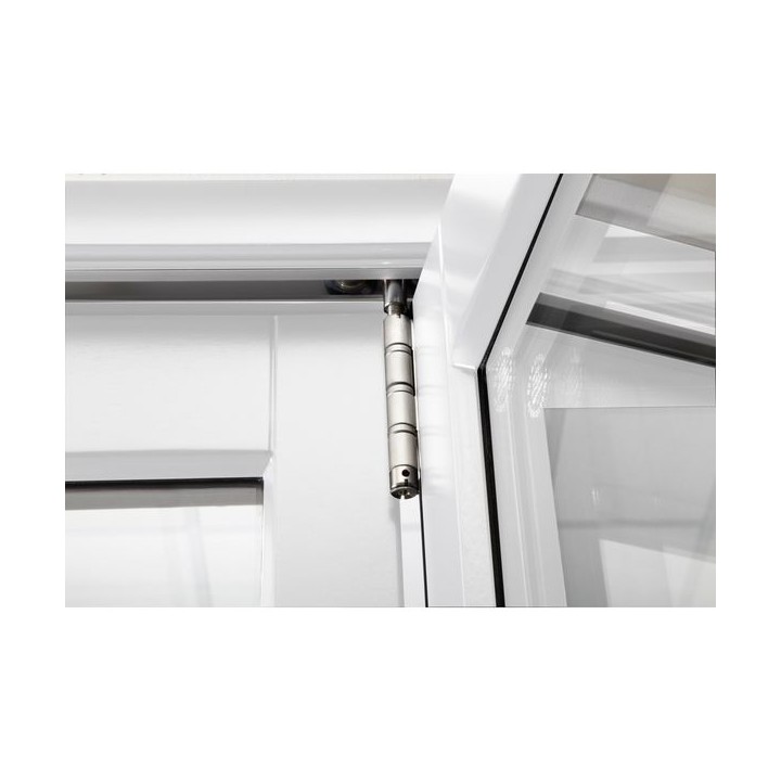 External Pre Finished White Slimline Bifold Door Set 2400 x 54mm