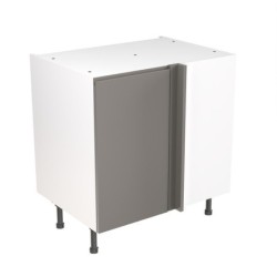 Flatpack Corner Base Unit J-pull Super Gloss Dust Grey 800mm - FKKJ0337