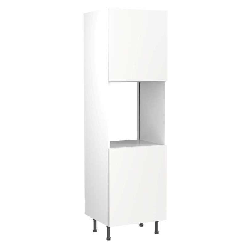 Flatpack Single Oven Tower Super Gloss White Slab 600mm - FKKF0031