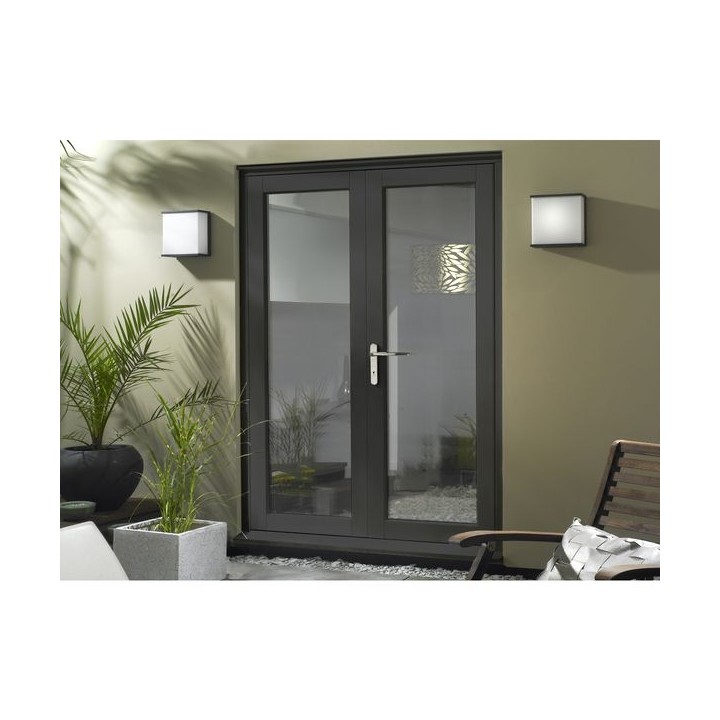 Extenal Finished Grey Slimline French Doors 1790mm