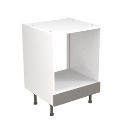 Flatpack Built Under Oven Housing Unit Super Gloss Dust Grey Slab 600mm - FKKF0305