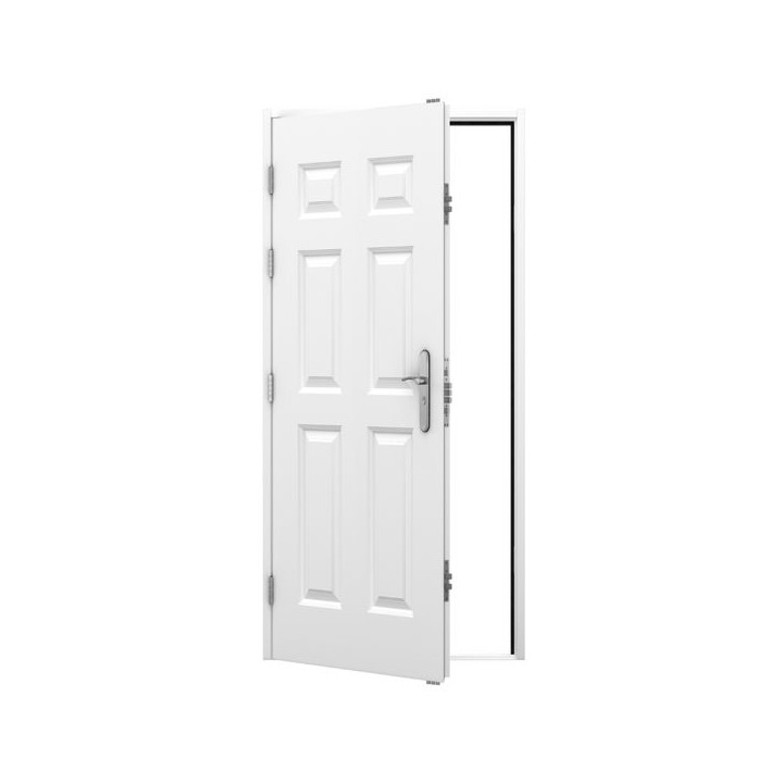 Lathams 6 Panel Steel Door 895 x 2020mm Lh Outwards