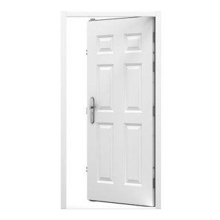 Lathams 6 Panel Steel Door 895 x 2020mm Rh Inward
