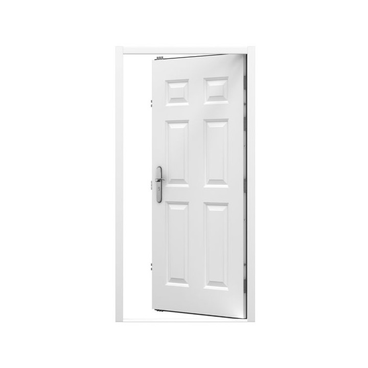 Lathams 6 Panel Steel Door 895 x 2020mm Rh Inward