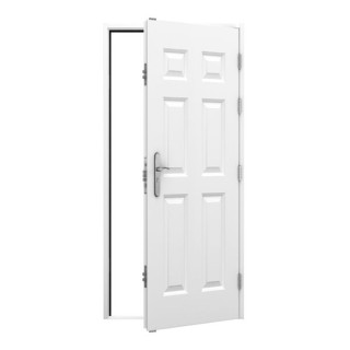 Lathams 6 Panel Steel Door 895 x 2020mm Rh Outward