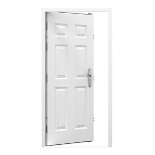 Lathams 6 Panel Steel Door 845 x 2020mm Lh Inward