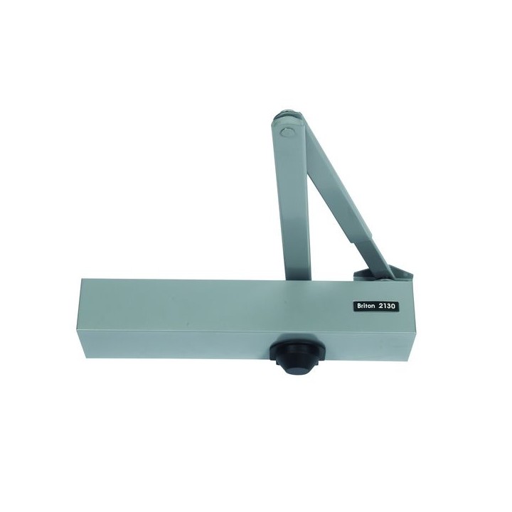 Briton Overhead Door Closer Silver