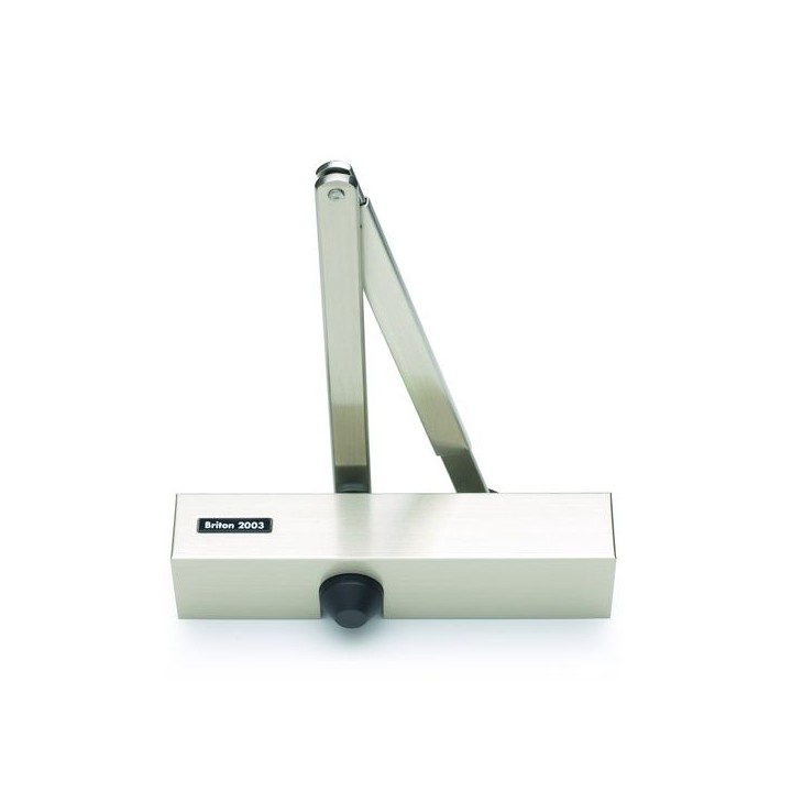 Briton Door Closer Universal Silver