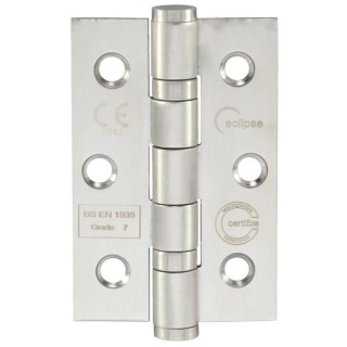 Eclipse Grade 7 Fire Hinge Satin Stainless Steel