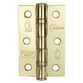 Eclipse Grade 7 Fire Hinge Polished brass Plated
