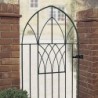 Abbey Low Arch Top Single Metal Gate 914mm GAP x 1340mm High Zinc & Powder ABZP52