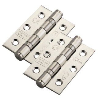 Eclipse Hinge Satin Stainless Steel 2 Ball Bearing Butt 3 x 2in x 2mm 515/4 CE
