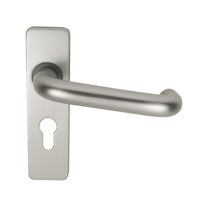 4FireDoors Round Bar Lever On Europrofile Backplate 19mm