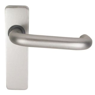 4FireDoors Round Bar Lever On Concealed Backplate 19mm