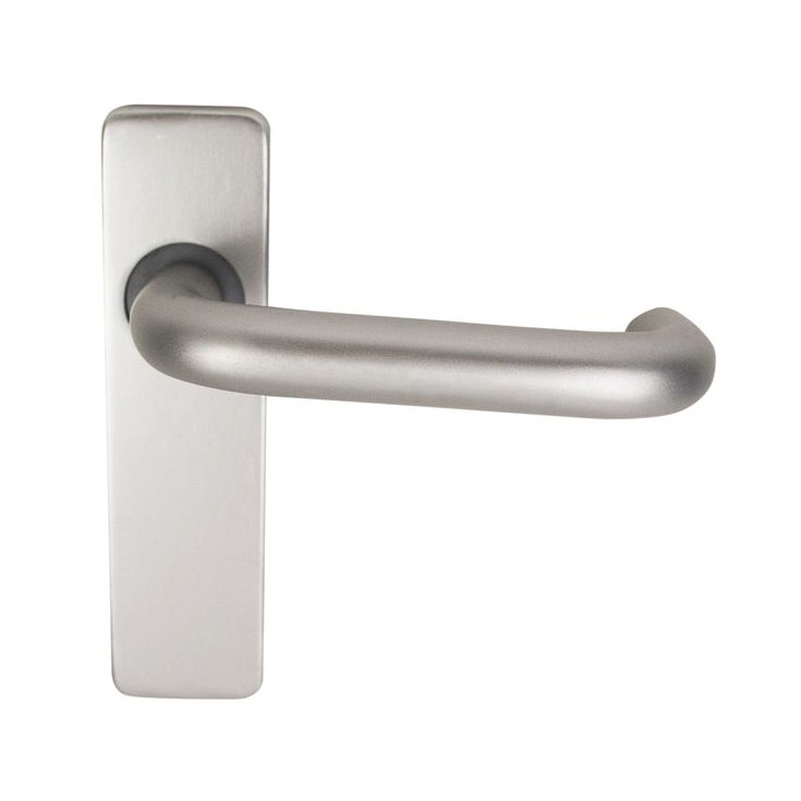 4FireDoors Round Bar Lever On Concealed Backplate 19mm