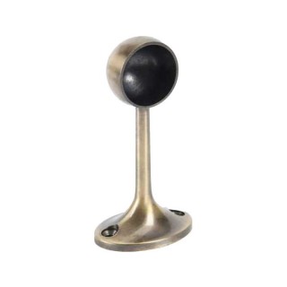 Rothley Antique Brass End Bracket 25mm
