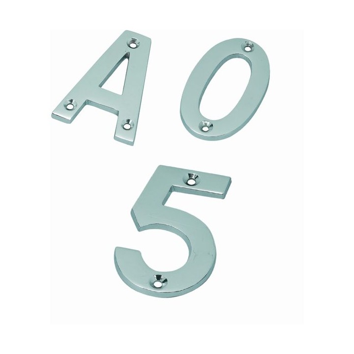 Satin Stainless Steel 102mm Numeral in   1