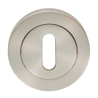 Carlisle Brass Escutcheon Lock Profile On Concealed Fix Round Rose Satin Nickel