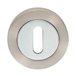 Carlisle Brass Escutcheon Lock Profile On Concealed Fix Round Rose Satin Nickel Polished Chrome