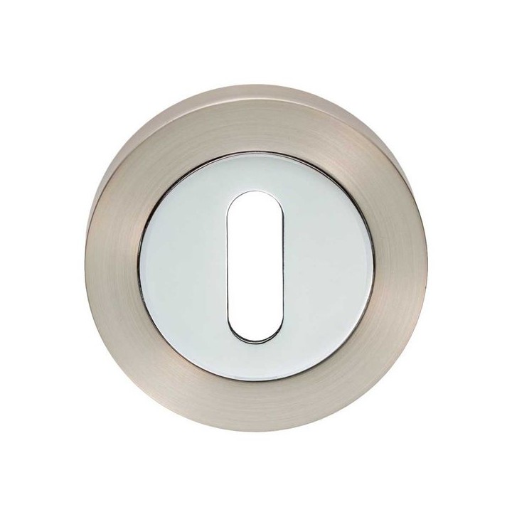 Carlisle Brass Escutcheon Lock Profile On Concealed Fix Round Rose Satin Nickel Polished Chrome