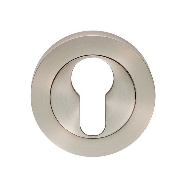 Carlisle Brass Escutcheon Euro Profile On Concealed Fix Round Rose Satin Nickel