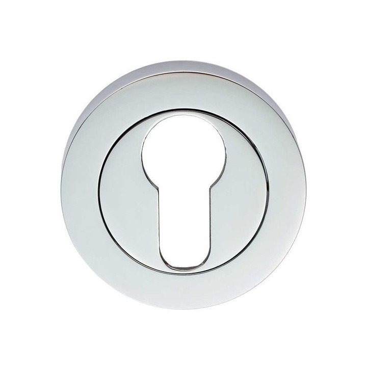 Carlisle Brass Escutcheon Euro Profile On Concealed Fix Round Rose Polished Chrome
