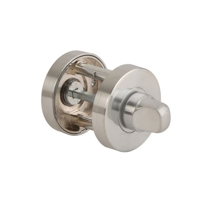 Jigtech Round Bathroom Turn & Release Set Satin Chrome Plated