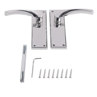 Carlisle Brass Serozzetta Venti Lever On Backplate - Latch - Polished Nickel
