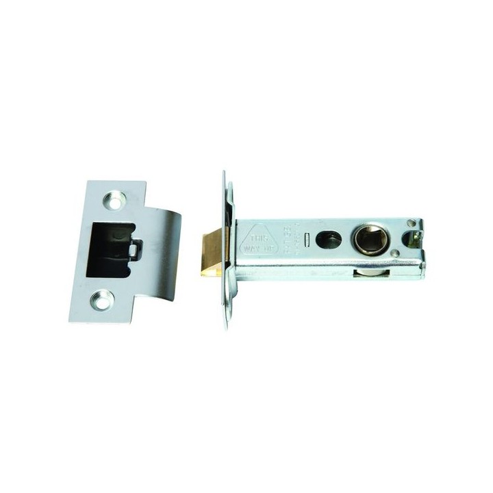 4FireDoors Heavy Duty Tubular Latch Satin Stainless Steel 76mm