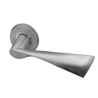 Frelan Hardware Jedo Comet Lever On Rose Handle Satin Chrome