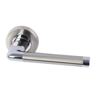 Hafele Gilman Lever On Rose Handle Two Tone