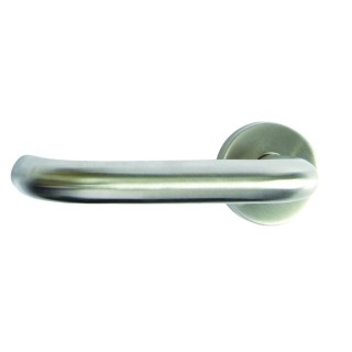 Urfic Round Bar Lever On Rose Handle Stainless Steel