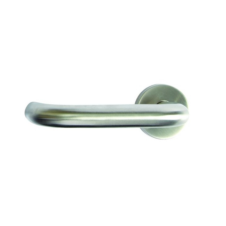 Urfic Round Bar Lever On Rose Handle Stainless Steel